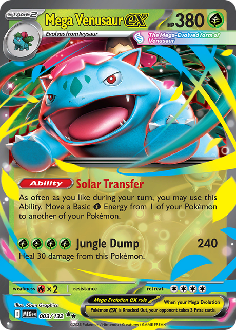 Mega Venusaur ex (3/132) - Mega Evolution (MEG)