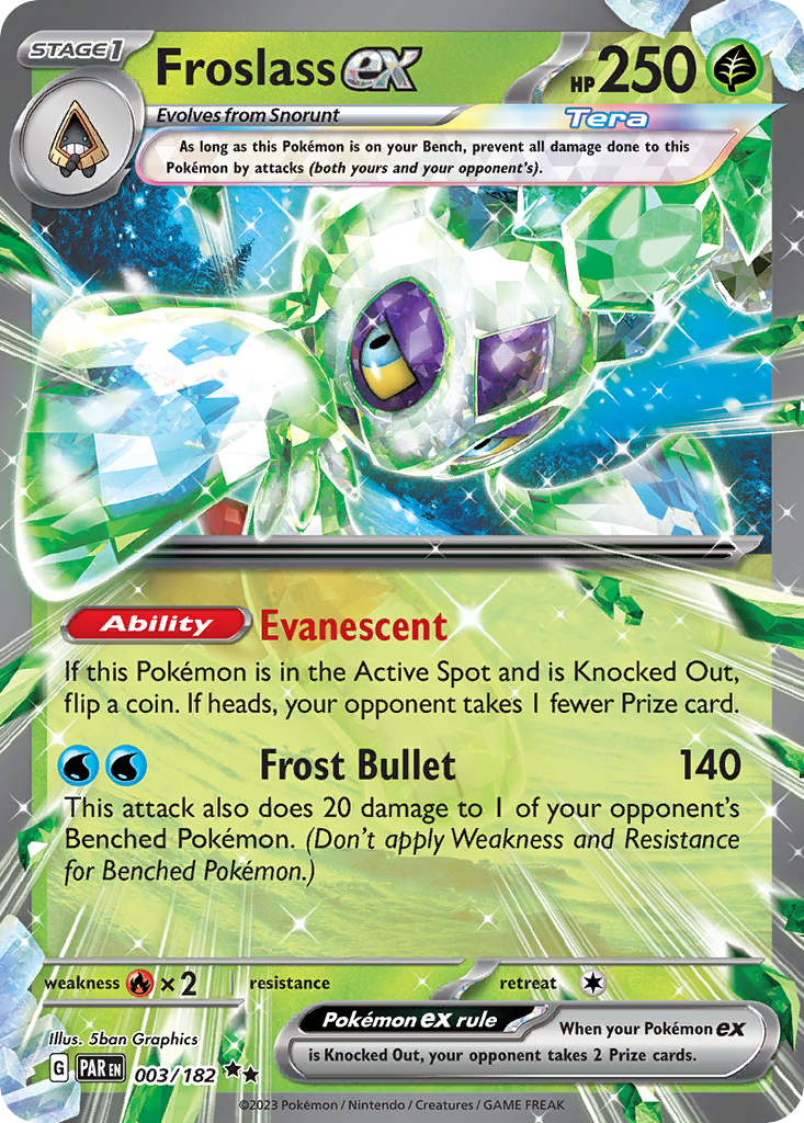 Froslass ex (3/182) - [Holo Foil] Paradox Rift (PAR)