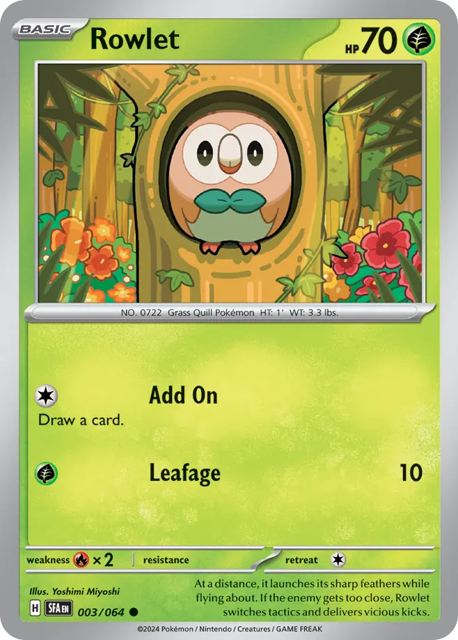 Rowlet (3/64) - Shrouded Fable (SFA)