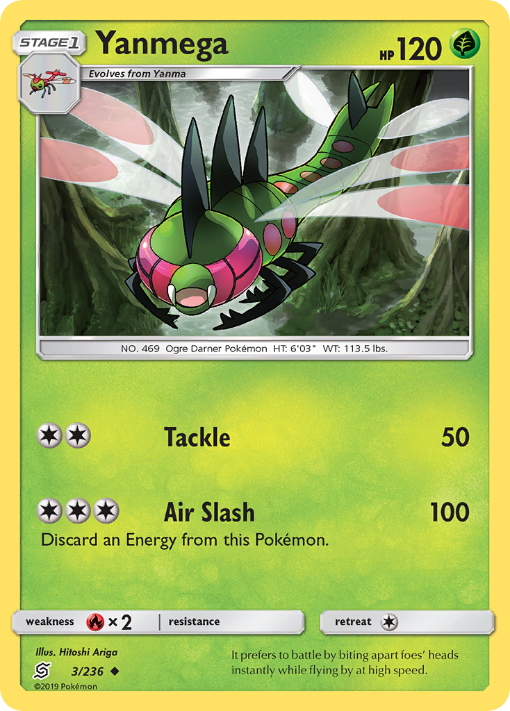 Yanmega (3/236) - [Reverse Holo] Unified Minds (UNM)