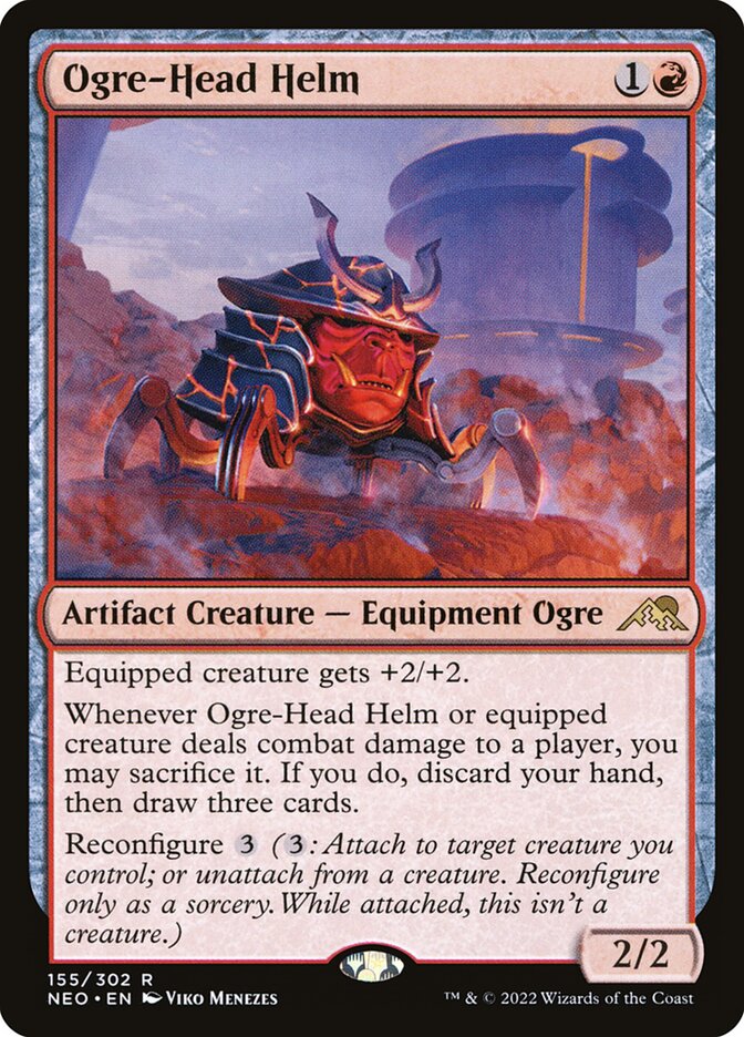Ogre-Head Helm (155) - Kamigawa: Neon Dynasty (NEO)