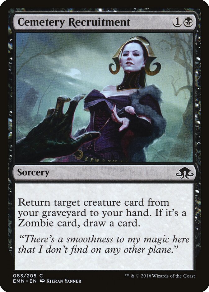 Cemetery Recruitment (83) - Eldritch Moon (EMN)
