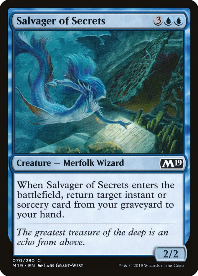 Salvager of Secrets (70) - Core Set 2019 (M19)