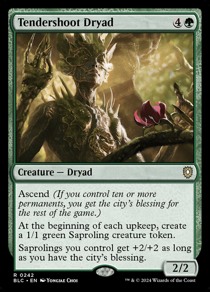 Tendershoot Dryad (242) - Bloomburrow Commander (BLC)