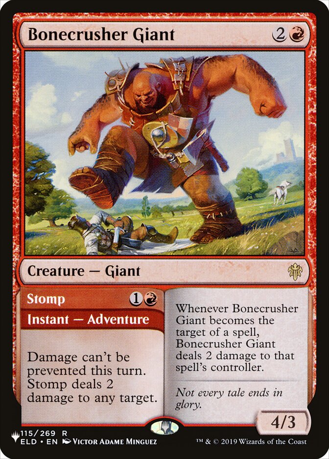 Bonecrusher Giant // Stomp (ELD-115) - The List (PLST)
