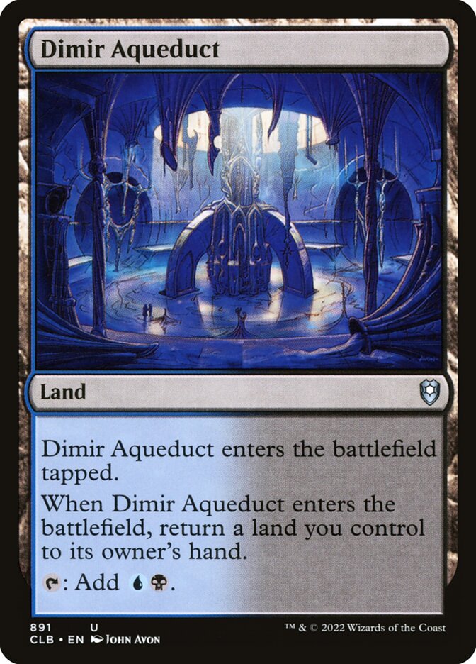 Dimir Aqueduct (891) - Commander Legends: Battle for Baldur's Gate (CLB)