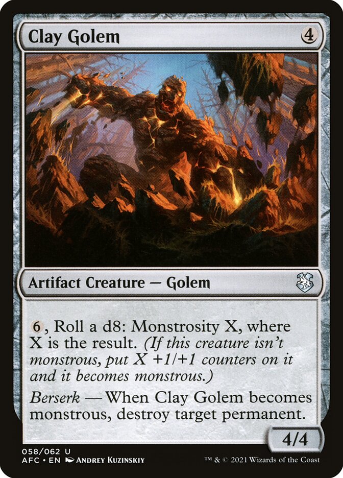 Clay Golem (58) - Forgotten Realms Commander (AFC)