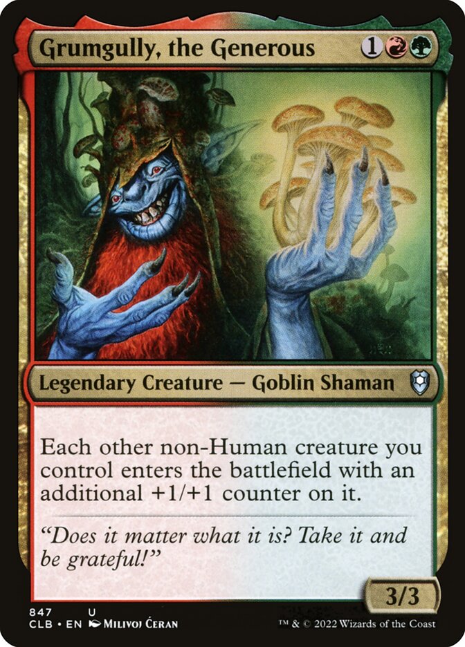 Grumgully, the Generous (847) - Commander Legends: Battle for Baldur's Gate (CLB)