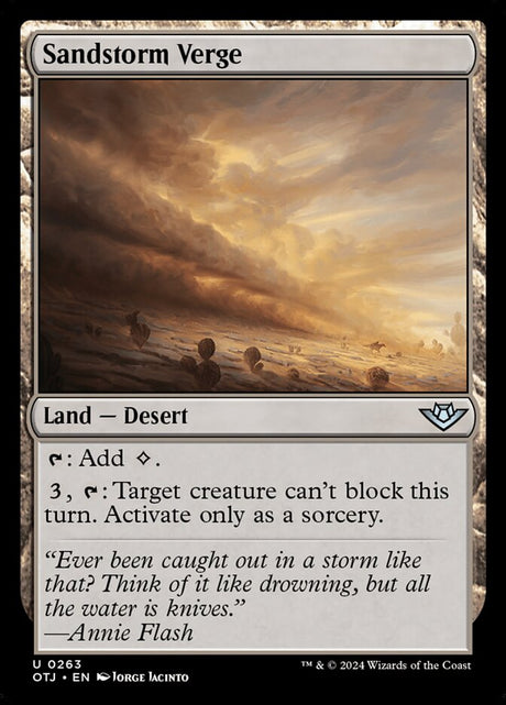 Sandstorm Verge (263) - Outlaws of Thunder Junction (OTJ)