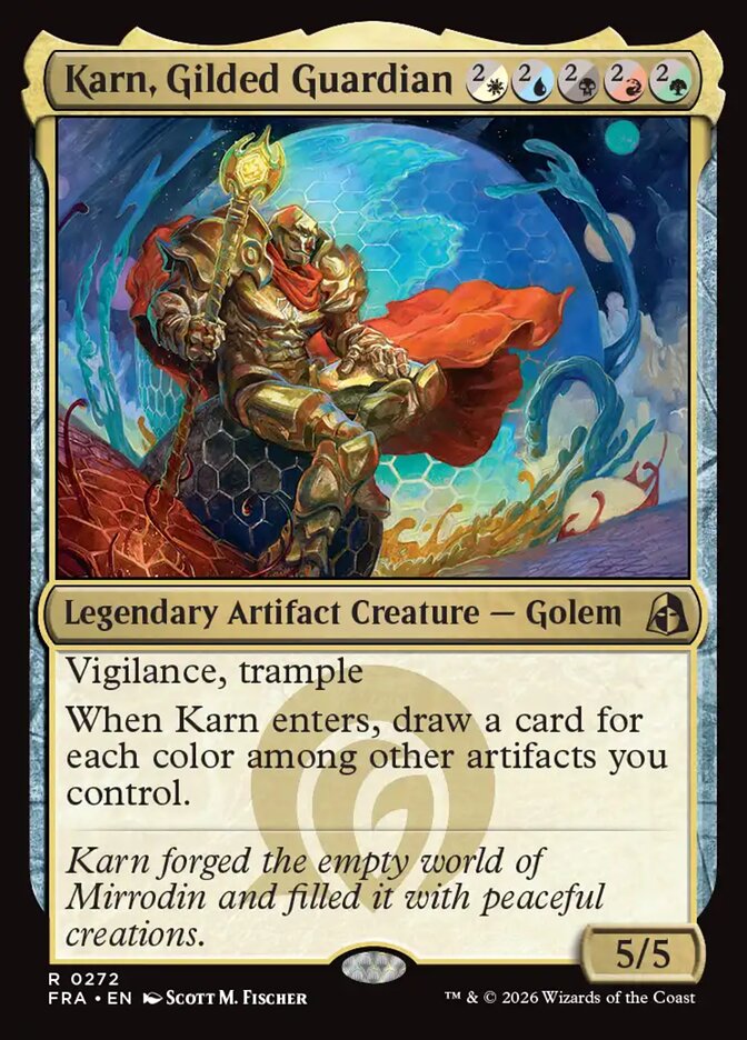 Karn, Gilded Guardian (272) - Reality Fracture (FRA)