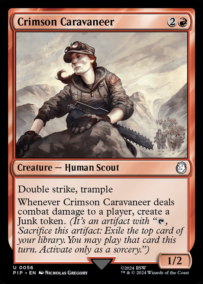Crimson Caravaneer - [Foil] Fallout (PIP)