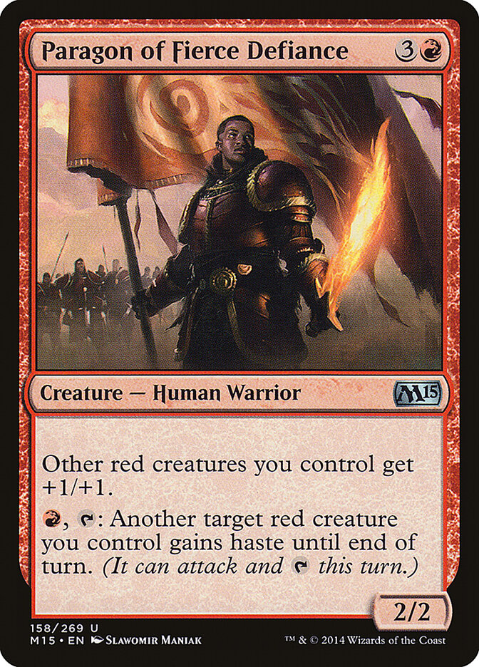 Paragon of Fierce Defiance (158) - Magic 2015 (M15)