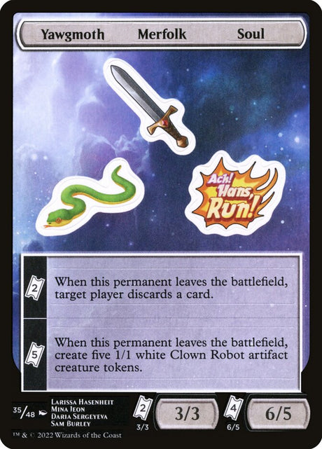 Yawgmoth Merfolk Soul (35) - Unfinity Sticker Sheets (SUNF)