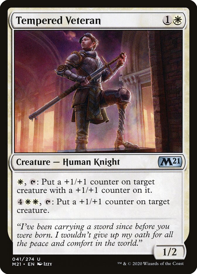 Tempered Veteran (41) - Core Set 2021 (M21)