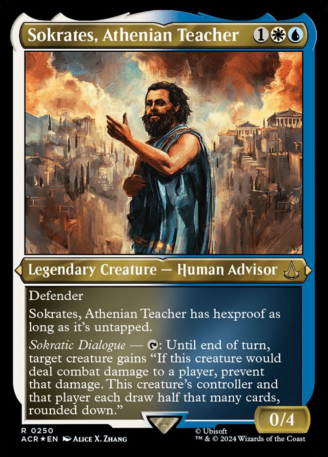 Sokrates, Athenian Teacher - [Etched Foil] Assassin's Creed (ACR)