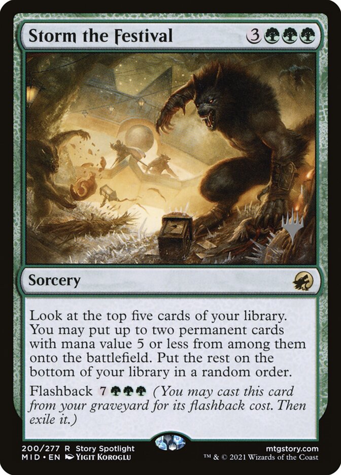 Storm the Festival (200p) - Innistrad: Midnight Hunt Promos (PMID)