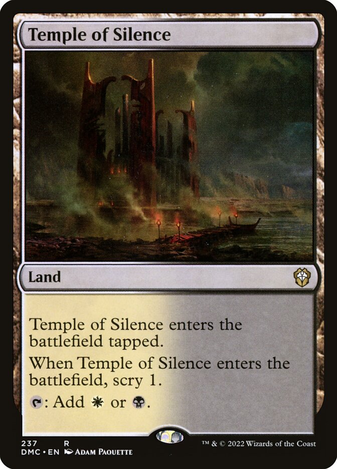 Temple of Silence (237) - Dominaria United Commander (DMC)