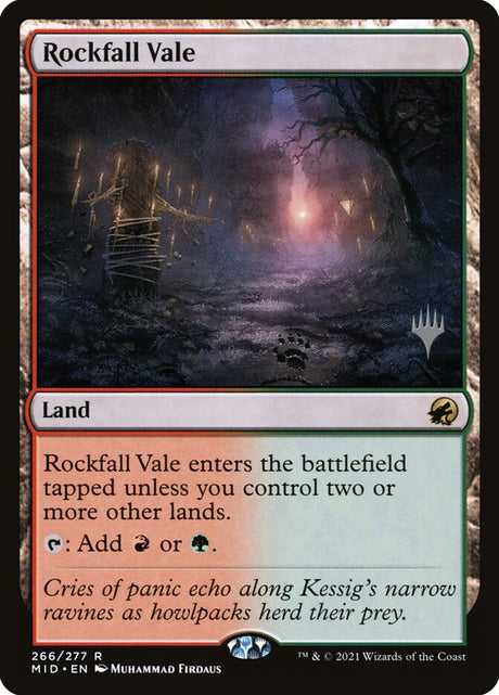 Rockfall Vale (266p) - Innistrad: Midnight Hunt Promos (PMID)