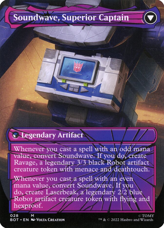 Soundwave, Sonic Spy // Soundwave, Superior Captain (28) - Transformers (BOT)