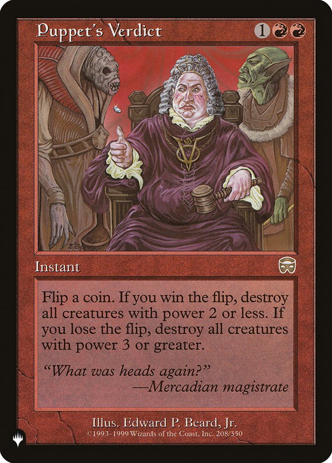 Puppet's Verdict (MMQ-208) - The List (PLST)