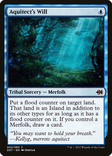 Aquitect's Will (2) - Duel Decks: Merfolk vs. Goblins (DDT)