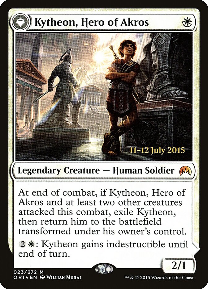 Kytheon, Hero of Akros // Gideon, Battle-Forged (23s) - Magic Origins Promos (PORI)