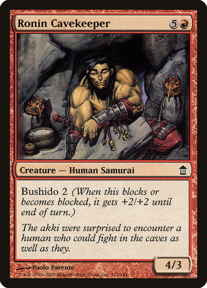 Ronin Cavekeeper (111) - Saviors of Kamigawa (SOK)