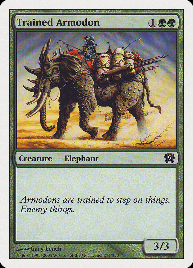 Trained Armodon (274) - Ninth Edition (9ED)