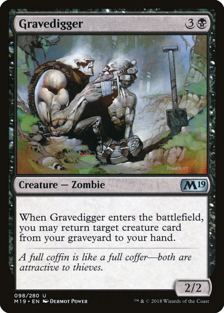 Gravedigger (98) - Core Set 2019 (M19)