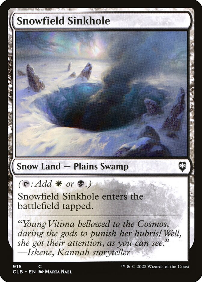 Snowfield Sinkhole (915) - Commander Legends: Battle for Baldur's Gate (CLB)