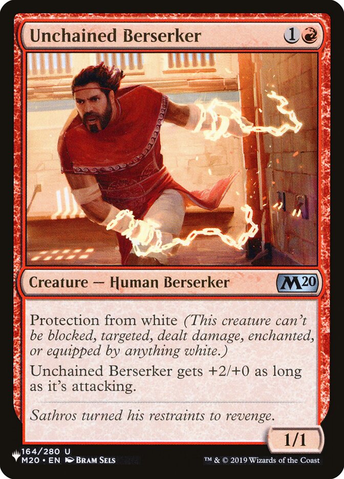 Unchained Berserker (M20-164) - The List (PLST)