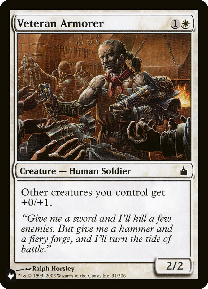 Veteran Armorer (RAV-34) - The List (PLST)