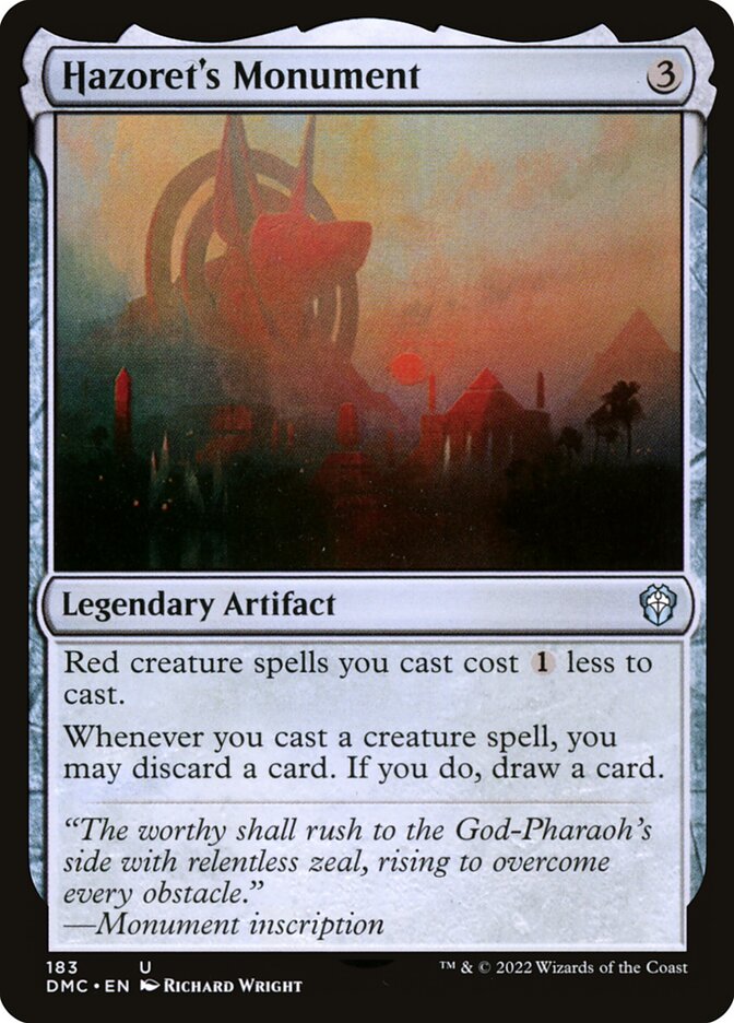 Hazoret's Monument (183) - Dominaria United Commander (DMC)