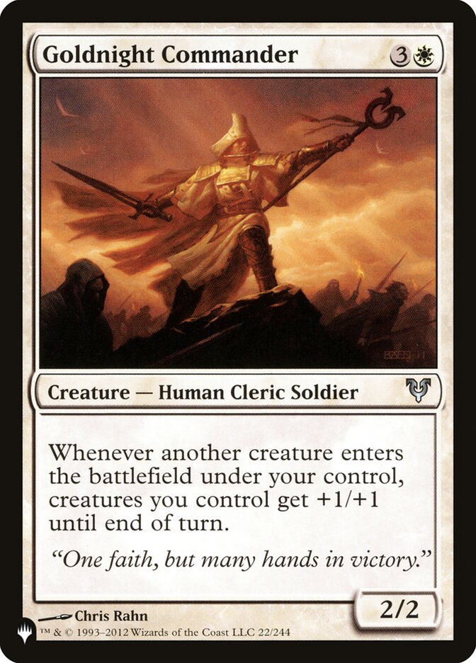 Goldnight Commander (AVR-22) - The List (PLST)