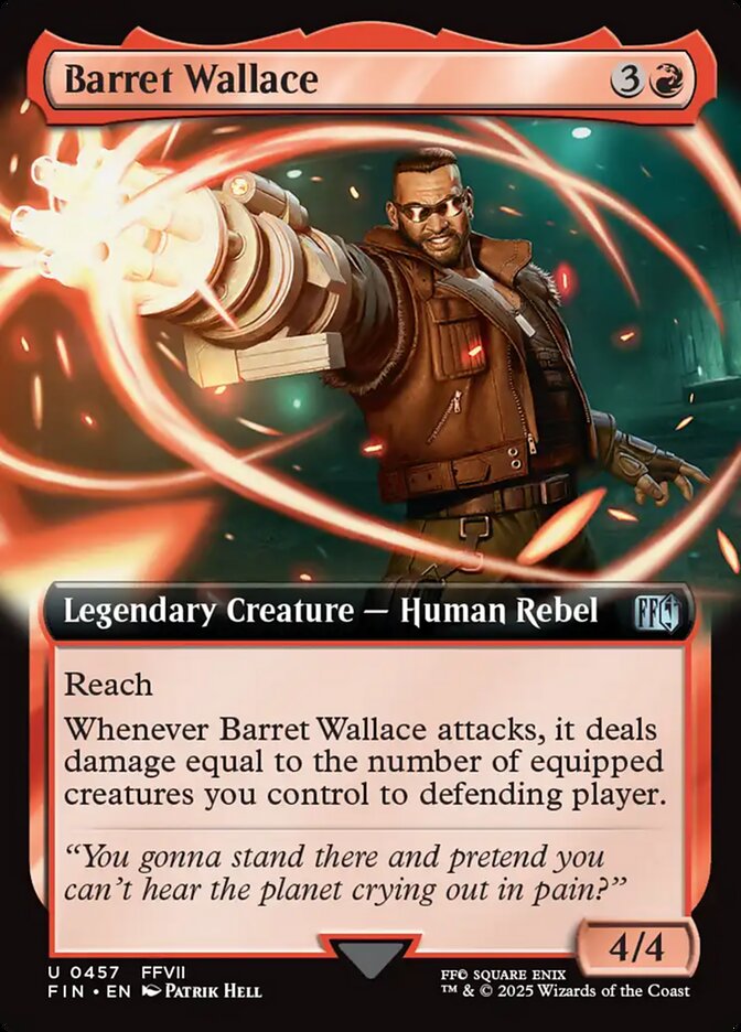 Barret Wallace (457) - [Foil, Extended Art] Final Fantasy (FIN)