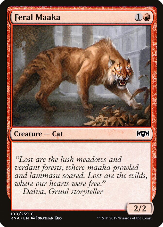 Feral Maaka (100) - Ravnica Allegiance (RNA)