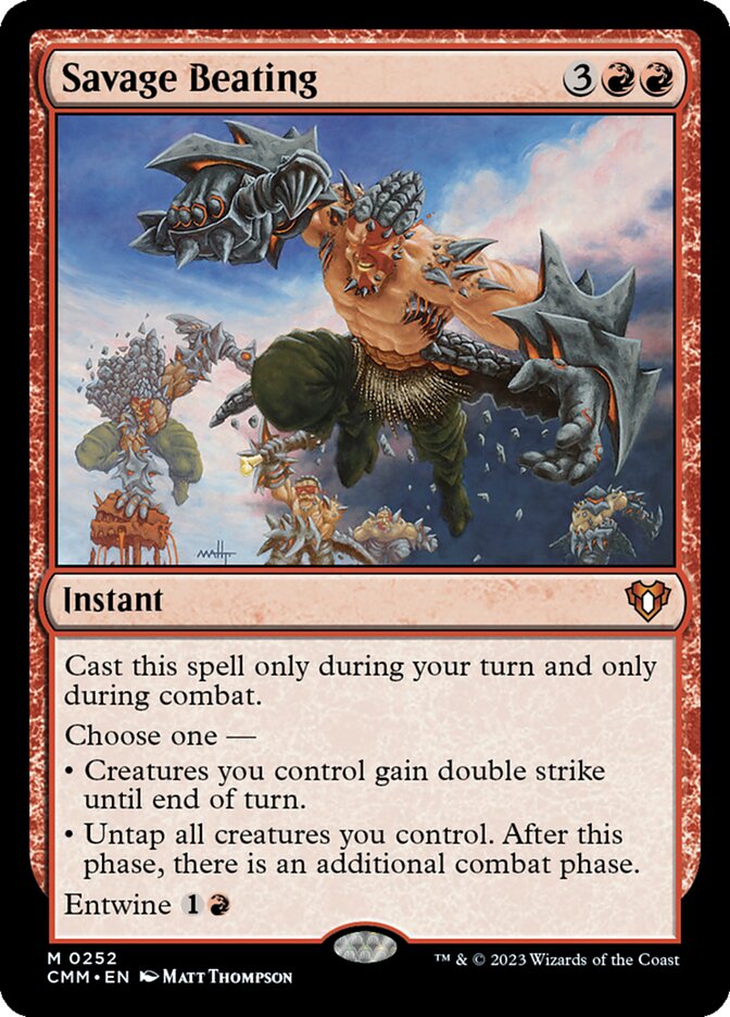Savage Beating (252) - Commander Masters (CMM)