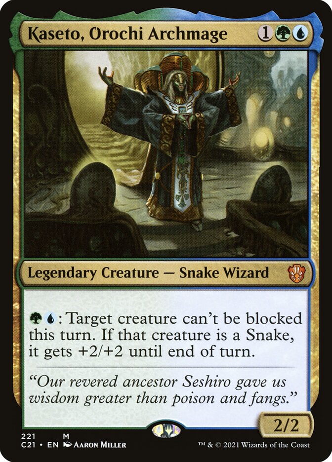 Kaseto, Orochi Archmage (221) - Commander 2021 (C21)