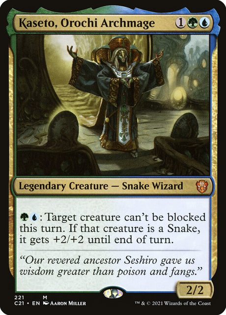 Kaseto, Orochi Archmage (221) - Commander 2021 (C21)