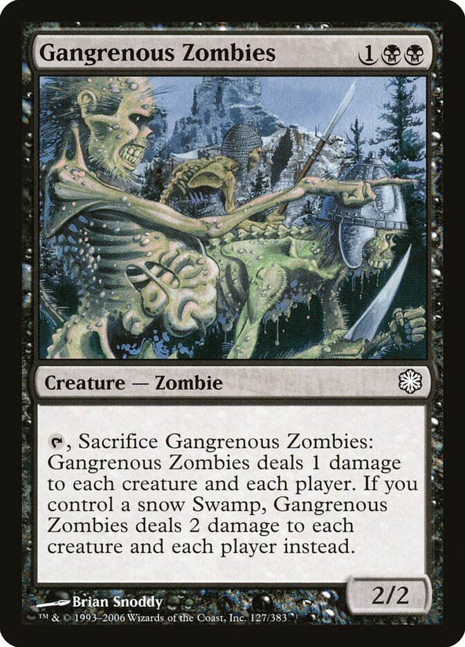 Gangrenous Zombies (127) - Coldsnap Theme Decks (CST)