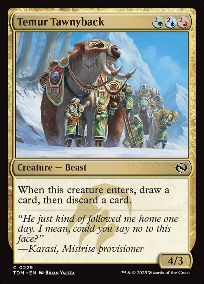 Temur Tawnyback (229) - Tarkir: Dragonstorm (TDM)