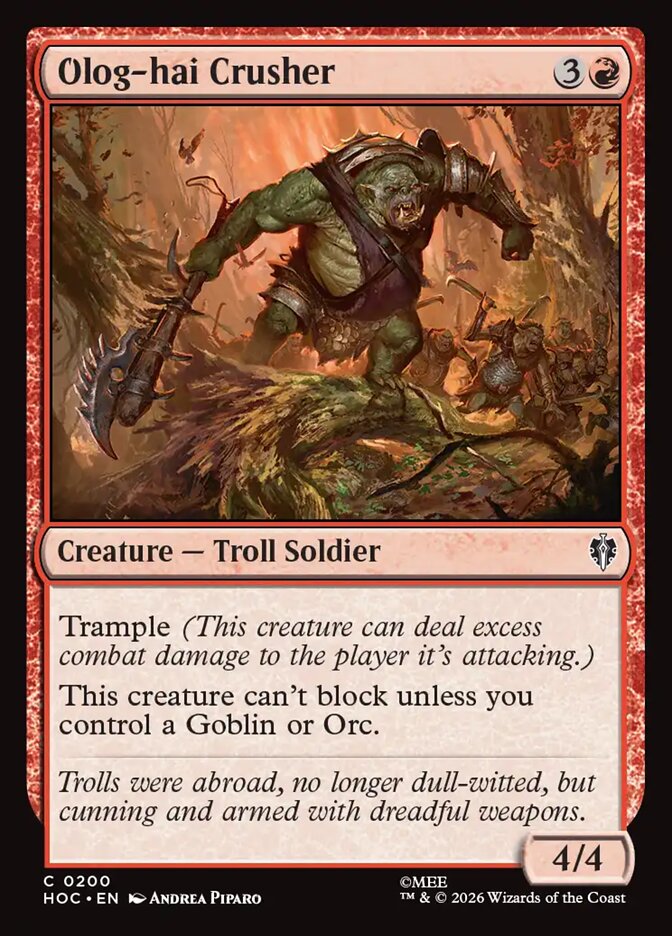 Olog-hai Crusher (200) - The Hobbit Eternal (HOC)