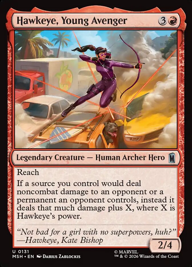 Hawkeye, Young Avenger (131) - Marvel Super Heroes (MSH)