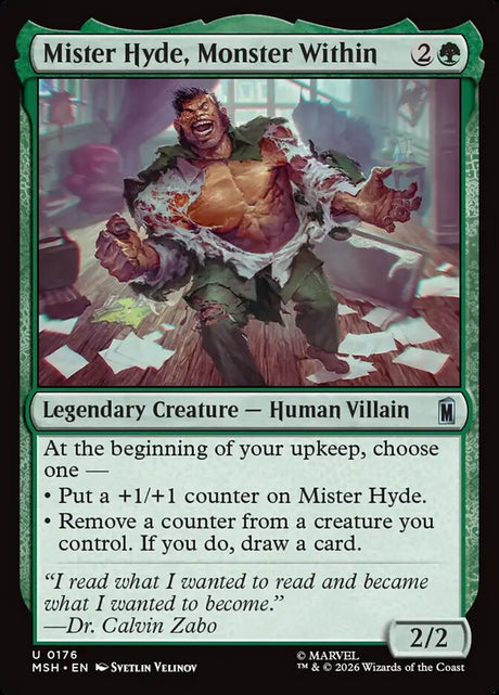 Mister Hyde, Monster Within (176) - Marvel Super Heroes (MSH)