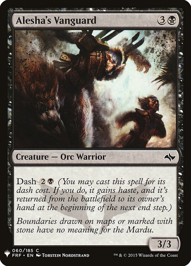 Alesha's Vanguard (FRF-60) - The List (PLST)