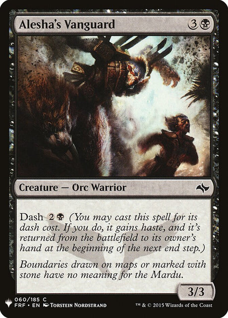 Alesha's Vanguard (FRF-60) - The List (PLST)