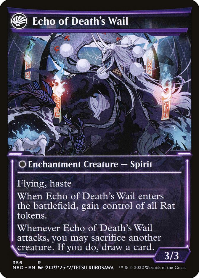 Tribute to Horobi // Echo of Death's Wail (356) - Kamigawa: Neon Dynasty (NEO)
