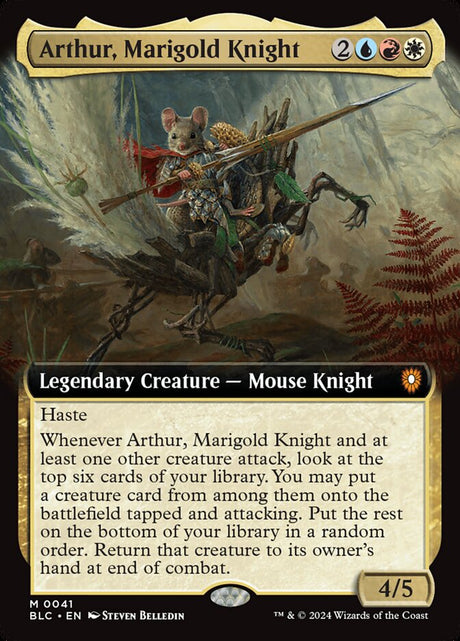 Arthur, Marigold Knight (41) - Bloomburrow Commander (BLC)