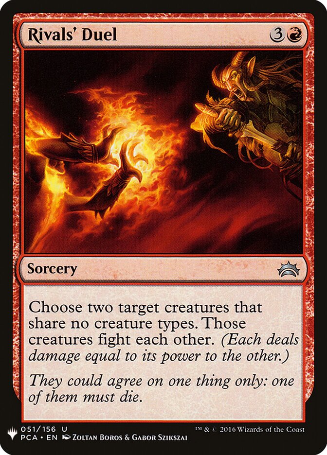 Rivals' Duel (PCA-51) - The List (PLST)