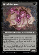 Visage of Dread // Dread Osseosaur (129) - The Lost Caverns of Ixalan (LCI)